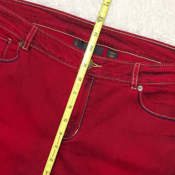 iJeans By Buffalo Charcoal Wash Red Skinny Jeans - Picture 10 of 11
